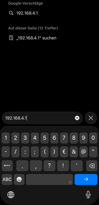 Ouvrir 192.168.2.1 dans le navigateur